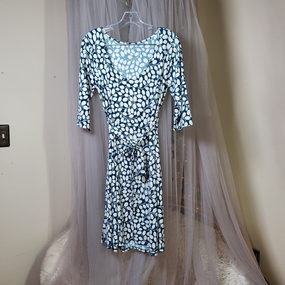 Cocktail Party Midi Dress Fit & Flare Cruise Resortwear Wedding Guest Size XL - Picture 4 of 7